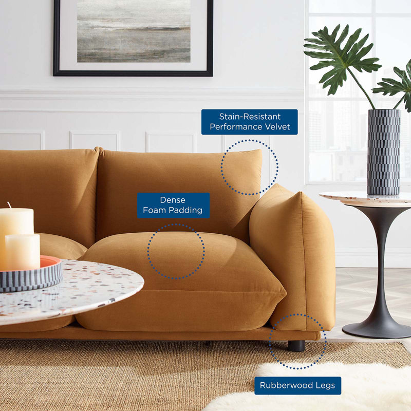 Performance velvet sofa discount